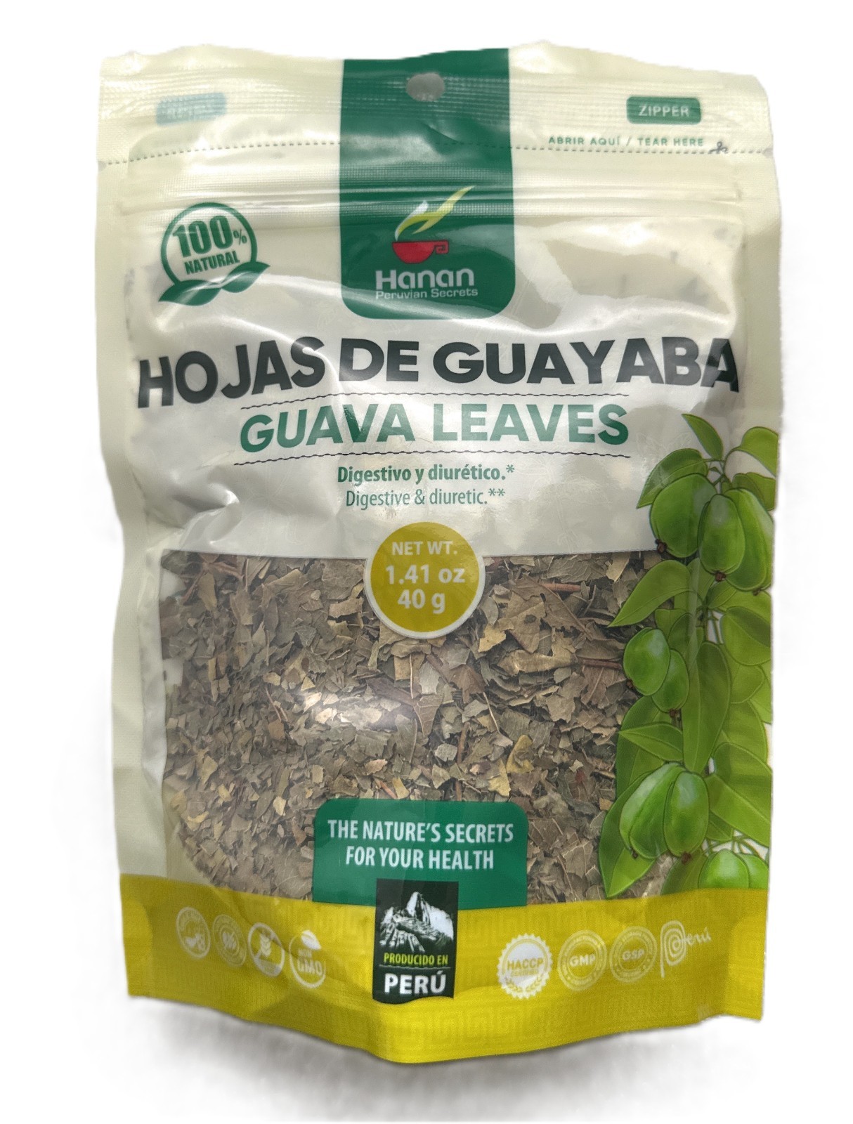 Guayaba Herbal Tea | Loose Leaf Guava Tea | 1.41 oz | 100% Natural Guava Leaves