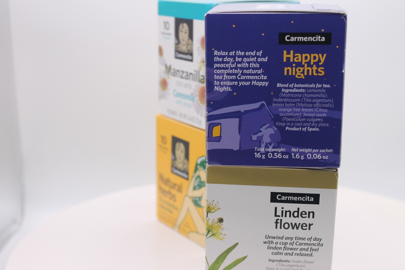 4 Carmencita Variet Packet Tea (10 bags/each box ) 53g (0.46oz).