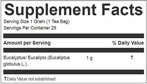 Hanan Peruvian Secrets Eucalyptus Herbal Tea | 100% Natural Eucalyptus Leaves |
