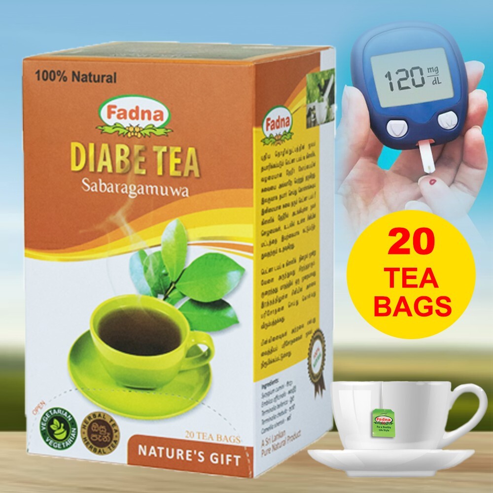 Fadna Diabe Tea 20 Tea bags 100% Herbal Drink Control Diabetic & Sugar Level