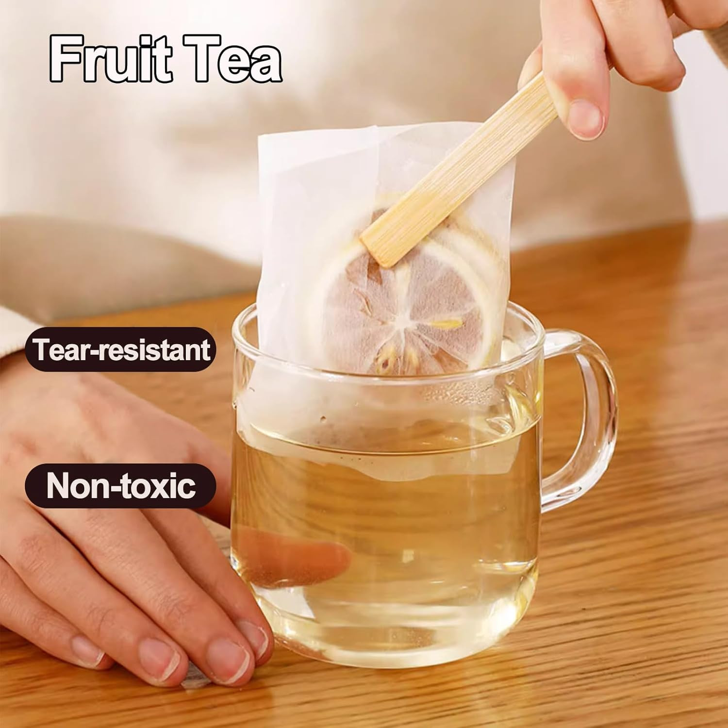 100pcs Tea Bags Empty Tea Filter Bags Ground Coffee Bags Safe and Natural Materi