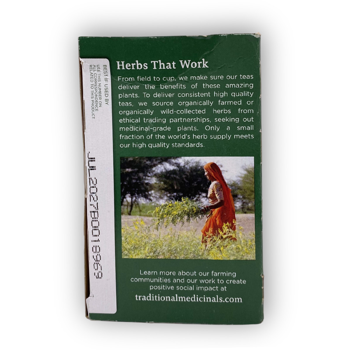 Traditional Medicinals · USDA Organic · Tulsi & Ginger · 16 Bags Box