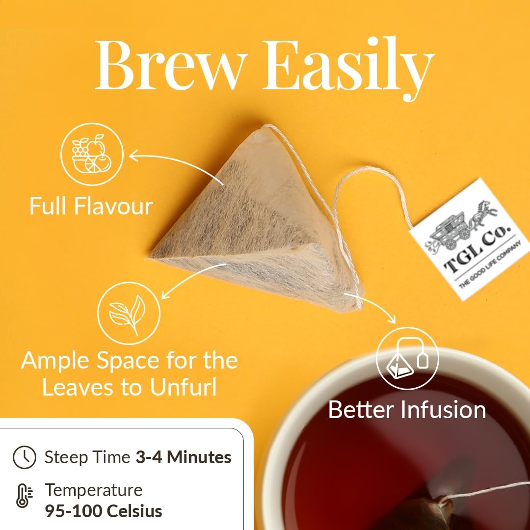 TGL Co.Kashmiri Saffron Kahwa Green Tea 16 Bags|Exotic Herbal Saffron Chai Blend
