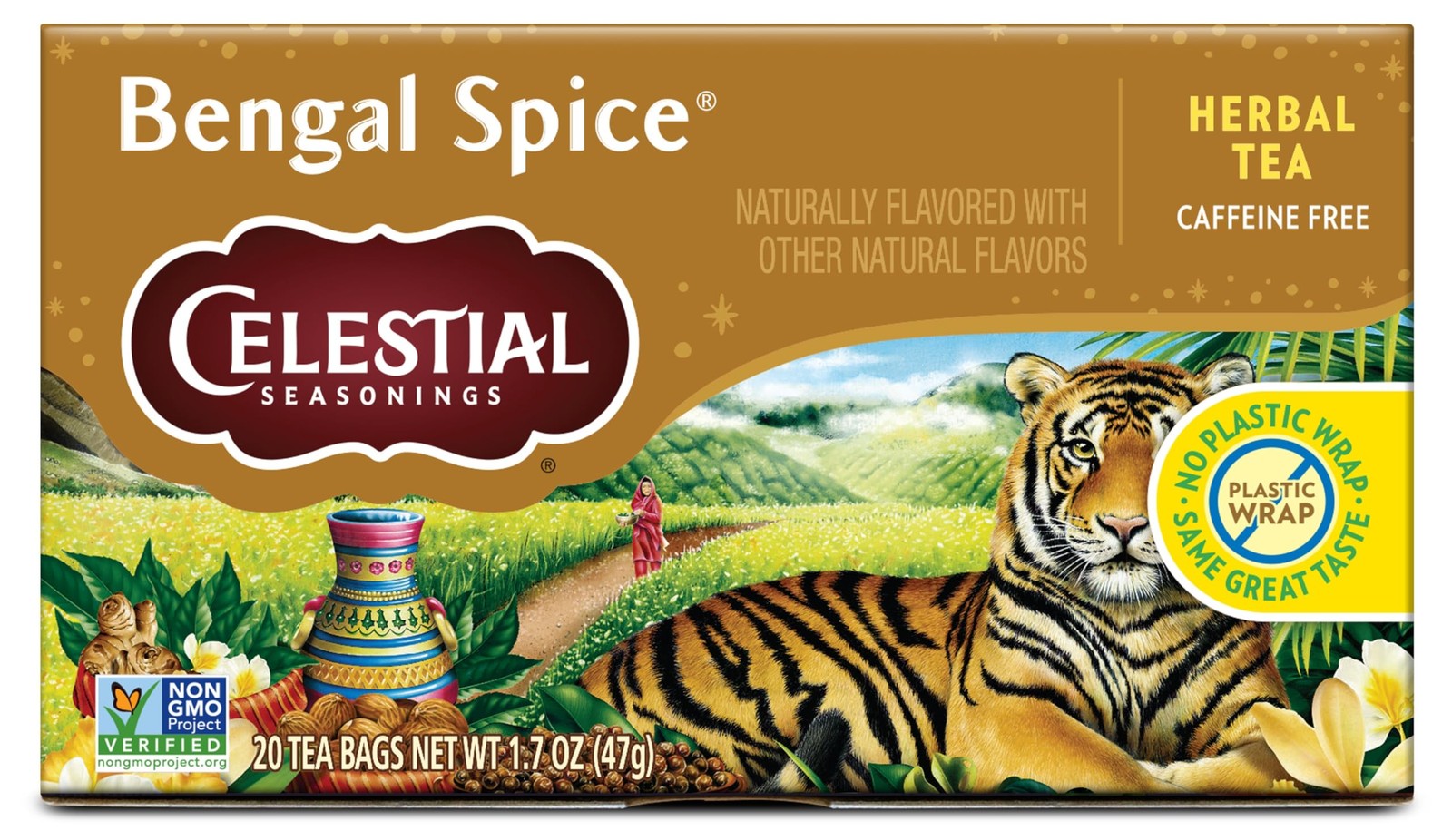 Celestial Seasonings Bengal Spice Herbal Tea, 20 Tea 20 Count (Pack of 1)
