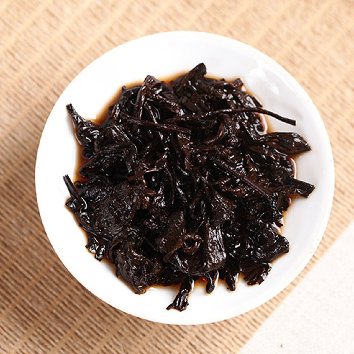 Ripe Puerh Tea Cake 357g Yunnan Menghai Ancient Tree Smooth Earthy Fermented Tea