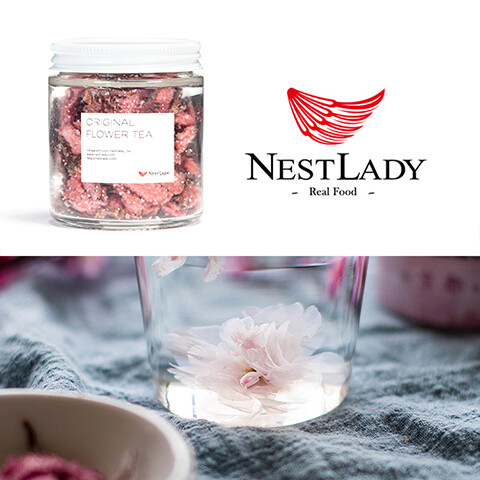 NESTLADY Edible Salt Pickled Sakura, Pickled Sakura Cherry Blossoms, 腌渍樱花 70g