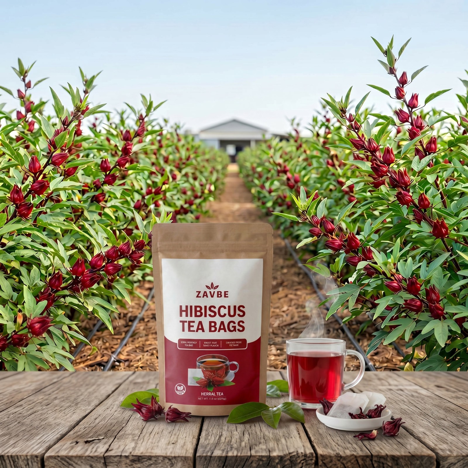 Zavbe Hibiscus Tea Bags 100 Count