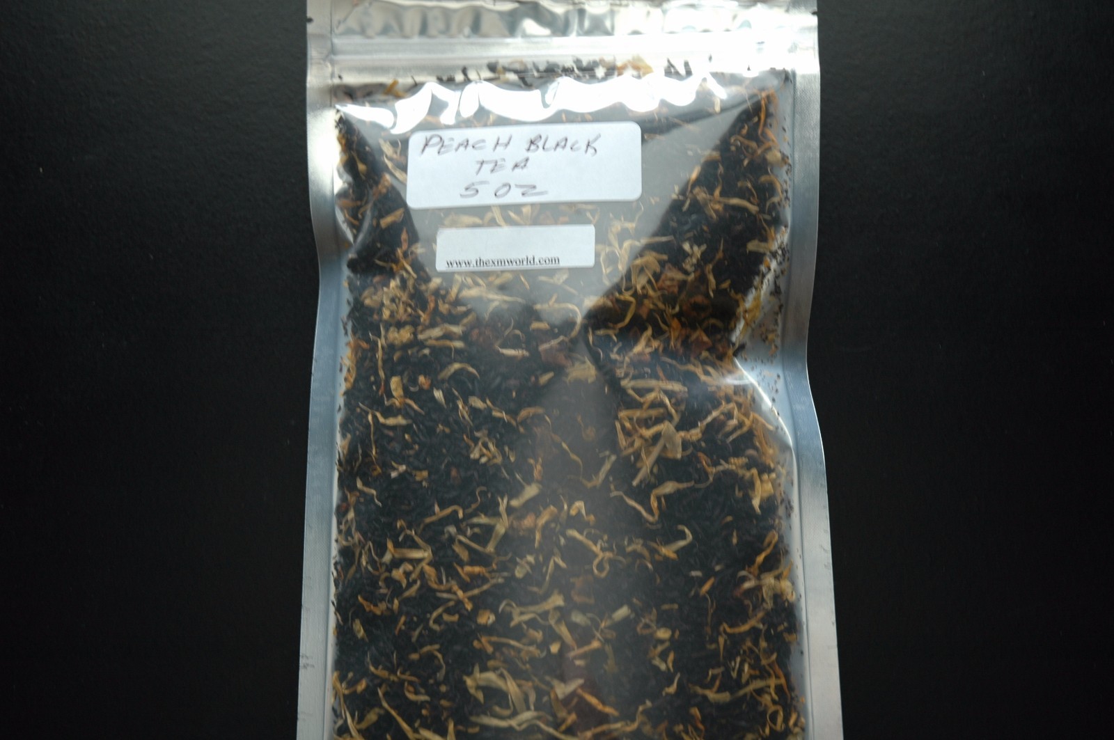 Peach black tea loose leaf 5 ounce bag fresh