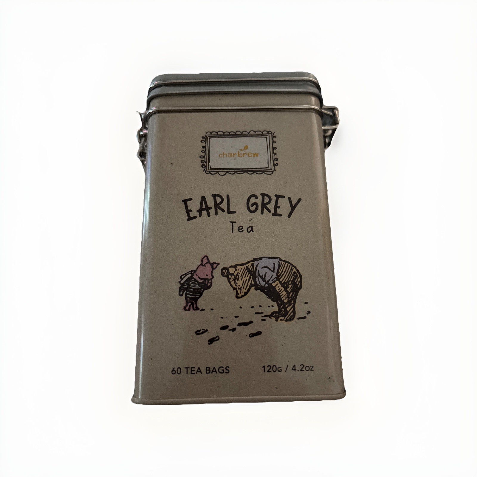 New WINNIE THE POOH Charbrew Earl Grey Tea 60 Bags Vintage Tin (EXP 6/28)