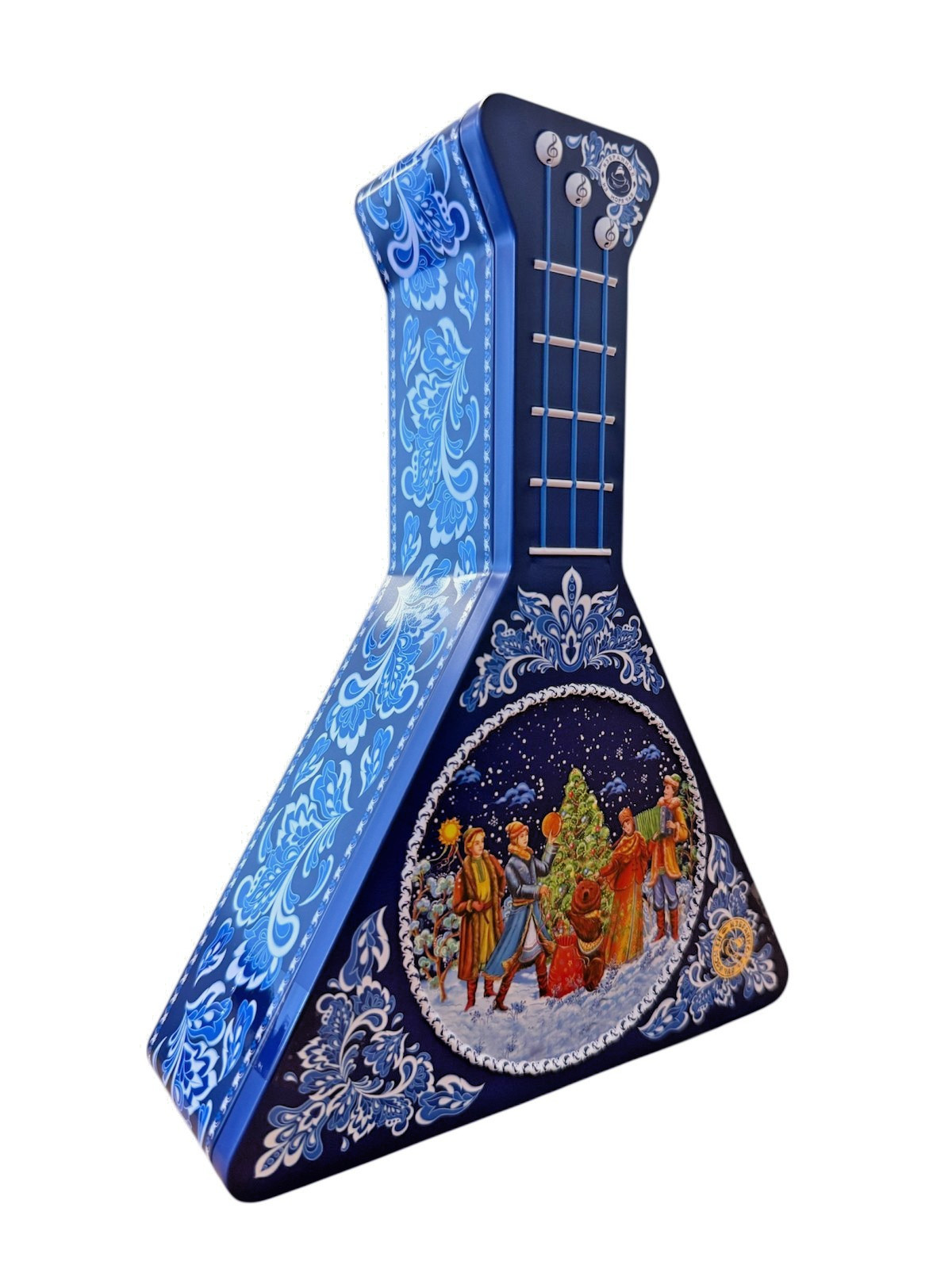“Russian Gift Tea – Musical Balalaika Box – Blue– 100% Ceylon Black Leaf Tea 50g