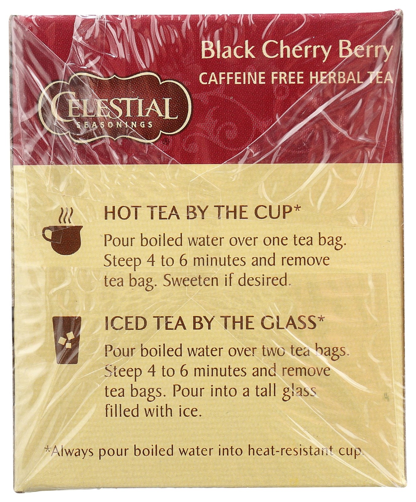 Celestial Seasonings Black Cherry Berry Herbal Tea, 20 20 Count (Pack of 1)