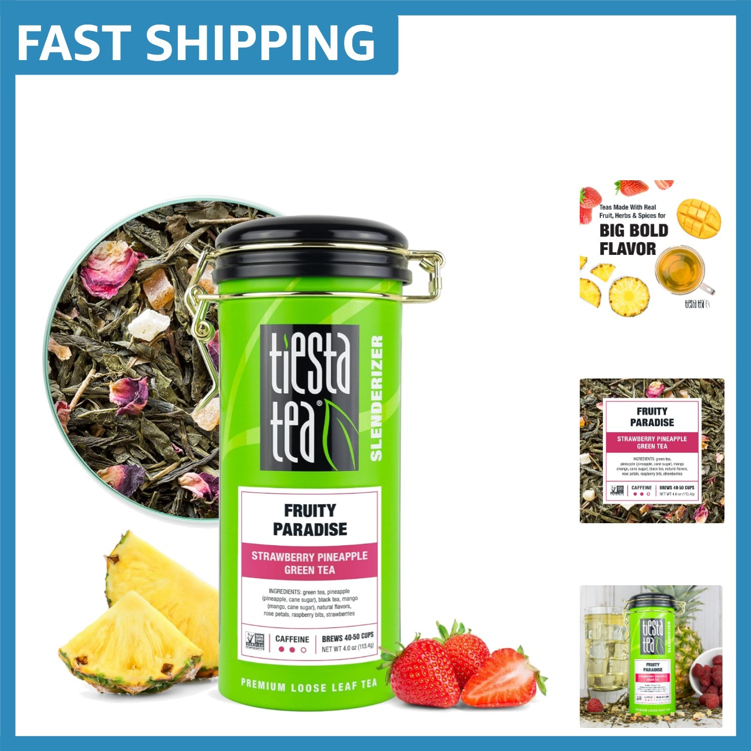 Strawberry Pineapple Green Tea – Relax with Fruity Paradise Blend