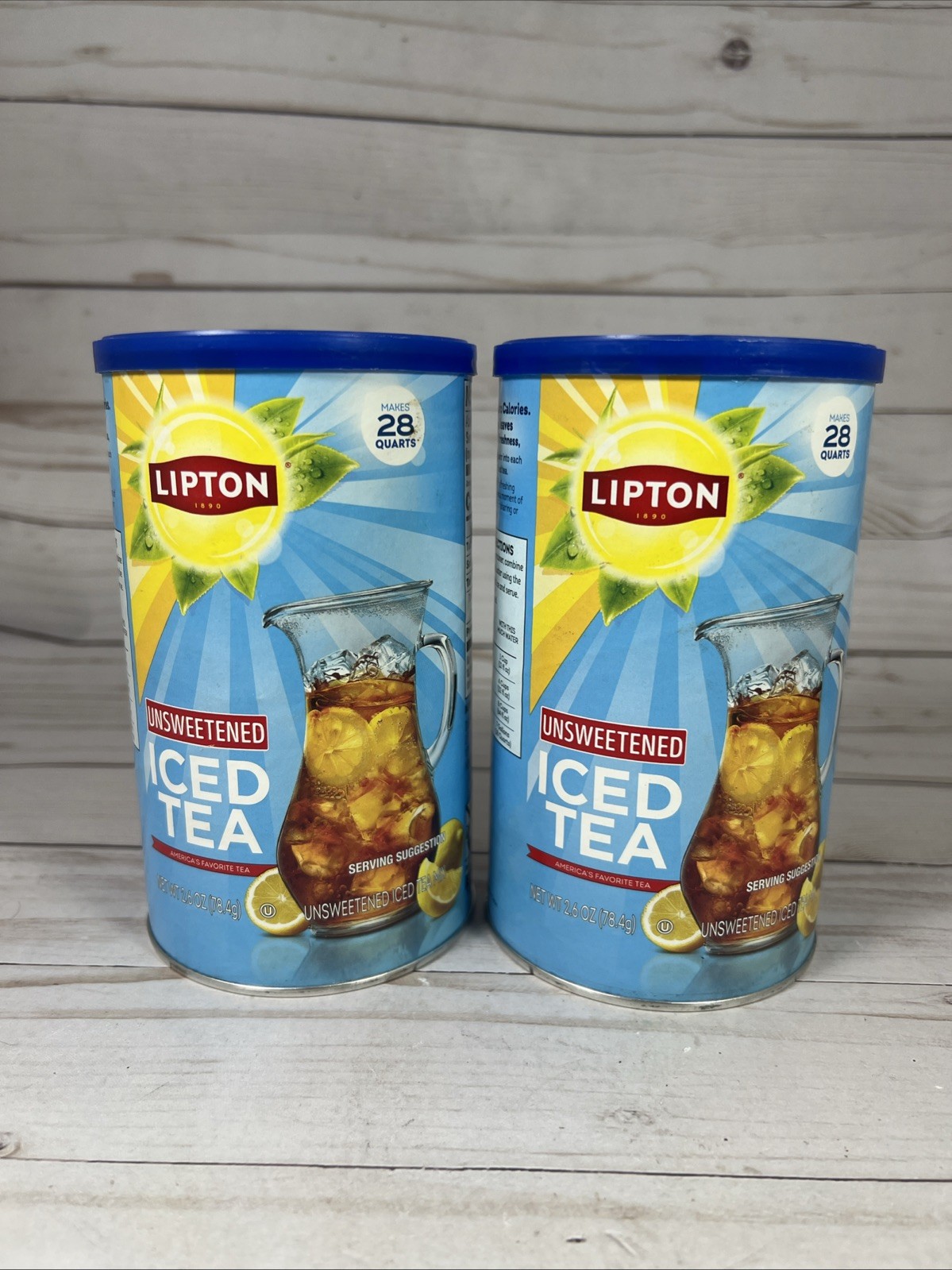 Lipton Unsweetened Instant Iced Tea 2.6oz Not Lemon (2Pack) 11/26