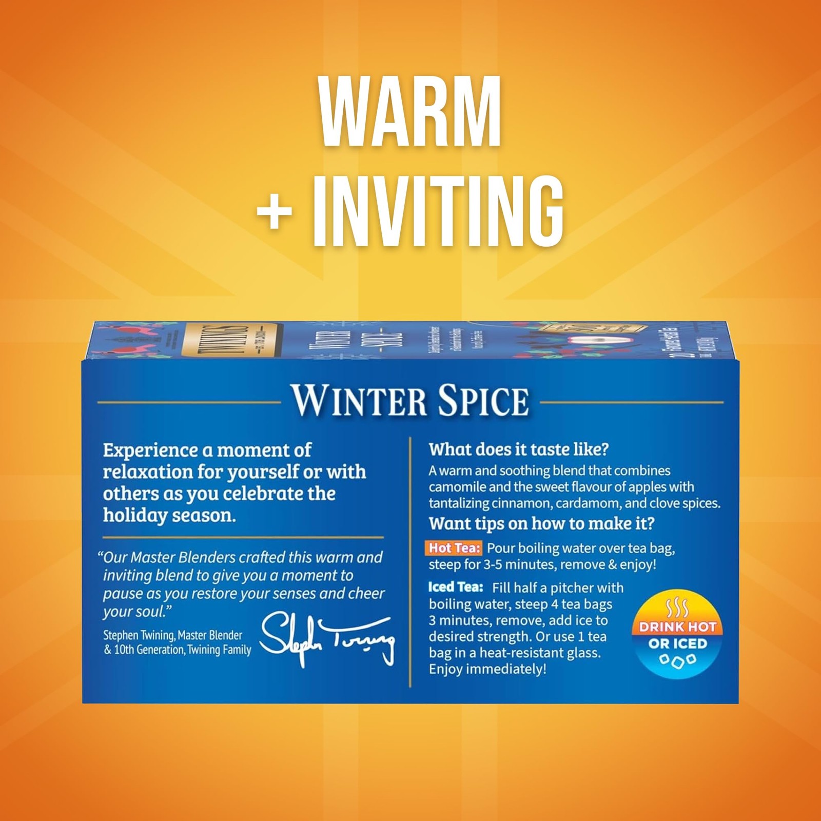 Twinings Winter Spice Herbal Tea Individually 20 Count (Pack of 1), Brown