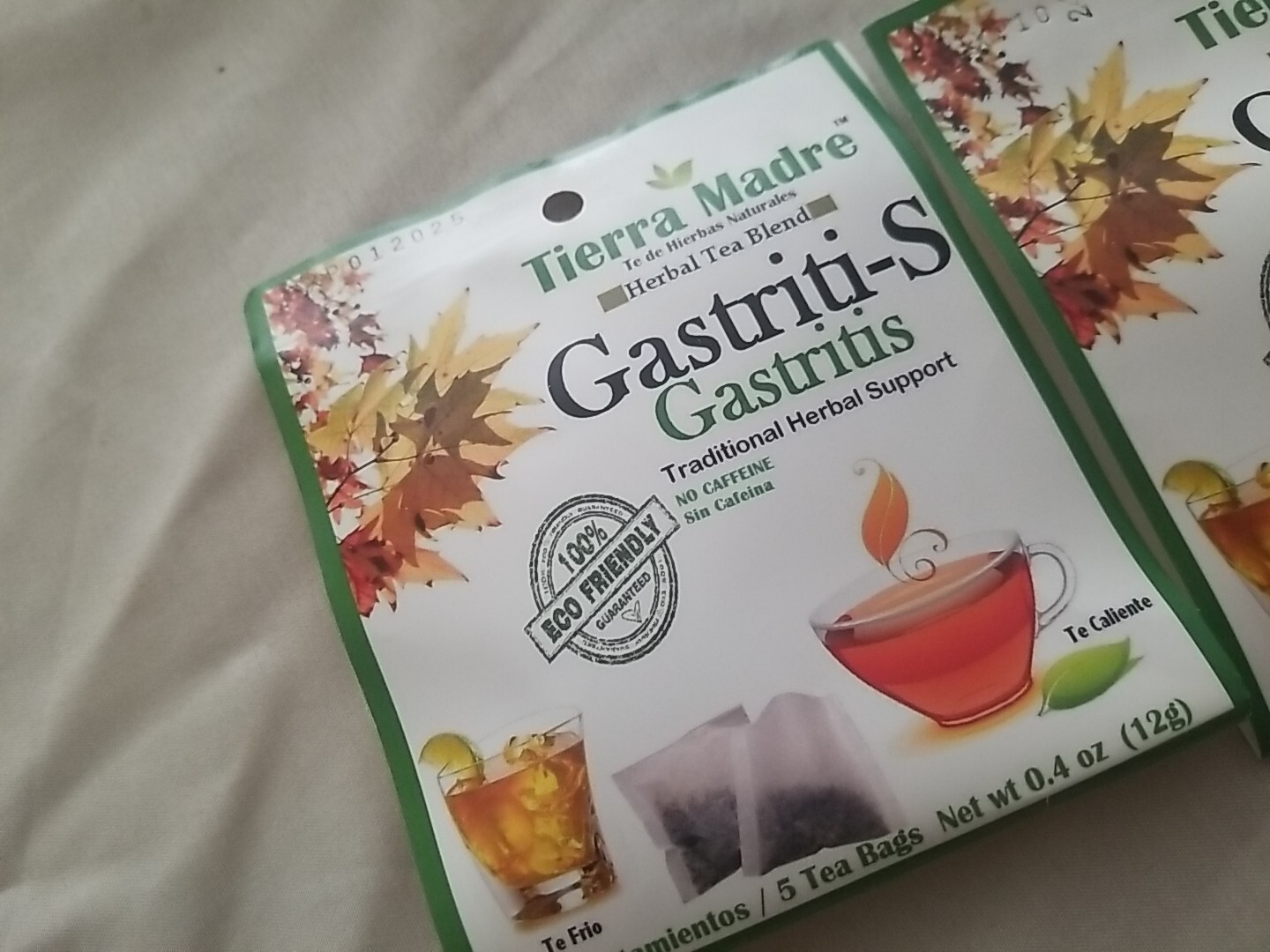 Tierra Madre,Gastriti-S TEA Herbal Support, 10 Tea Bags/Hierbas Naturales