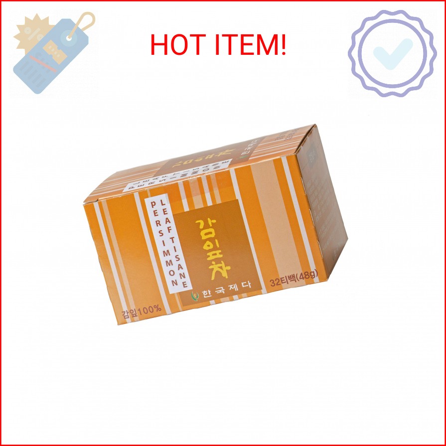 Hankook Tea Tisane Persimmon Leaf, Unflavored, 32 Count