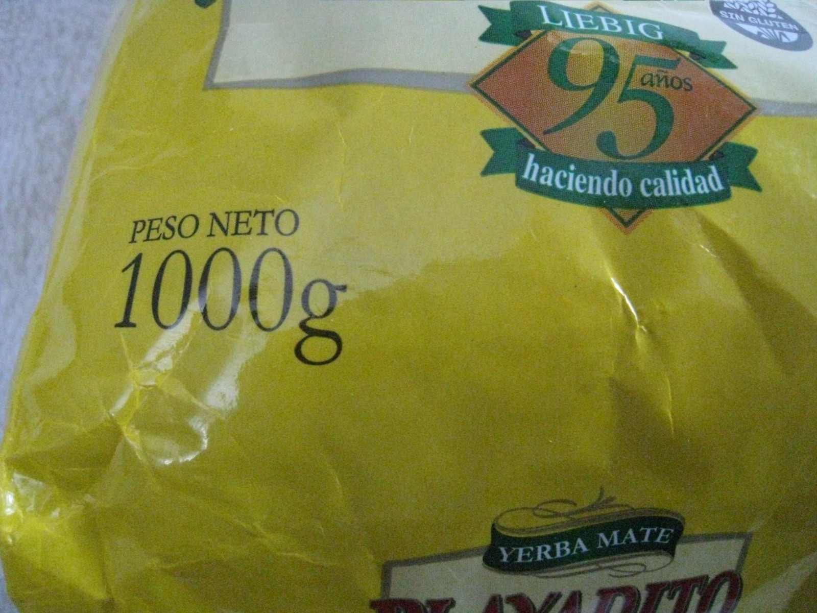 PLAYADITO Yerba Mate 1000g bag Argentina with stem 04/2027 herbal leaf CLOSEOUT$