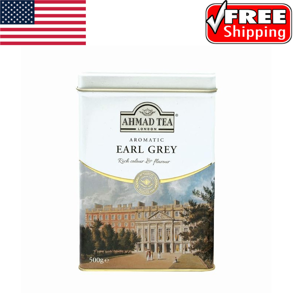 Ahmad Tea Earl Grey Aromatic Loose Tea, Ceylon Caddy, 17.6 Oz.
