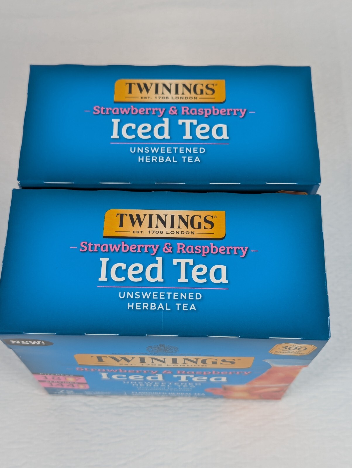 Twinings – Strawberry & Raspberry – Iced Tea Bags – 72 ct – 2 Packs – exp: 01/27