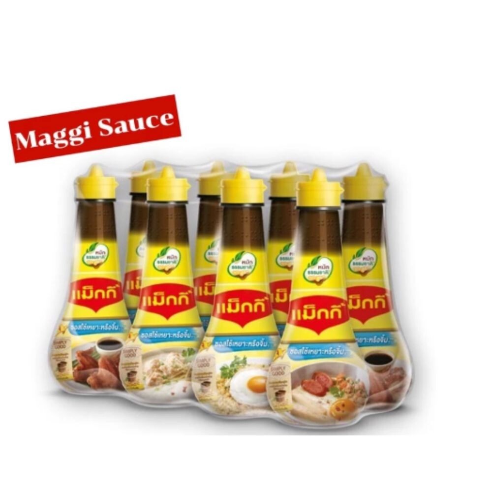 Maggi Sauce Dipping Seasoning Yellow Cap Sauce Cooking Enhances Flavor 100 ml.