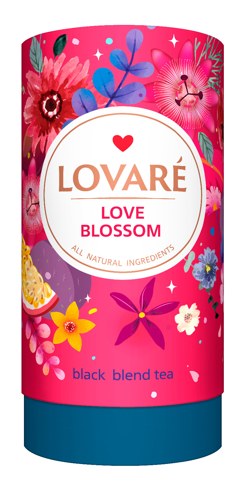 Lovare Tea 80g Premium Flavors in Gift Tube All Natural Ingredients