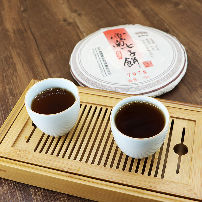 2007 “7978” Ripe Puerh Shu Cha 357g Cake Haiwan Laotongzhi Shou Pu’er Puer Tea