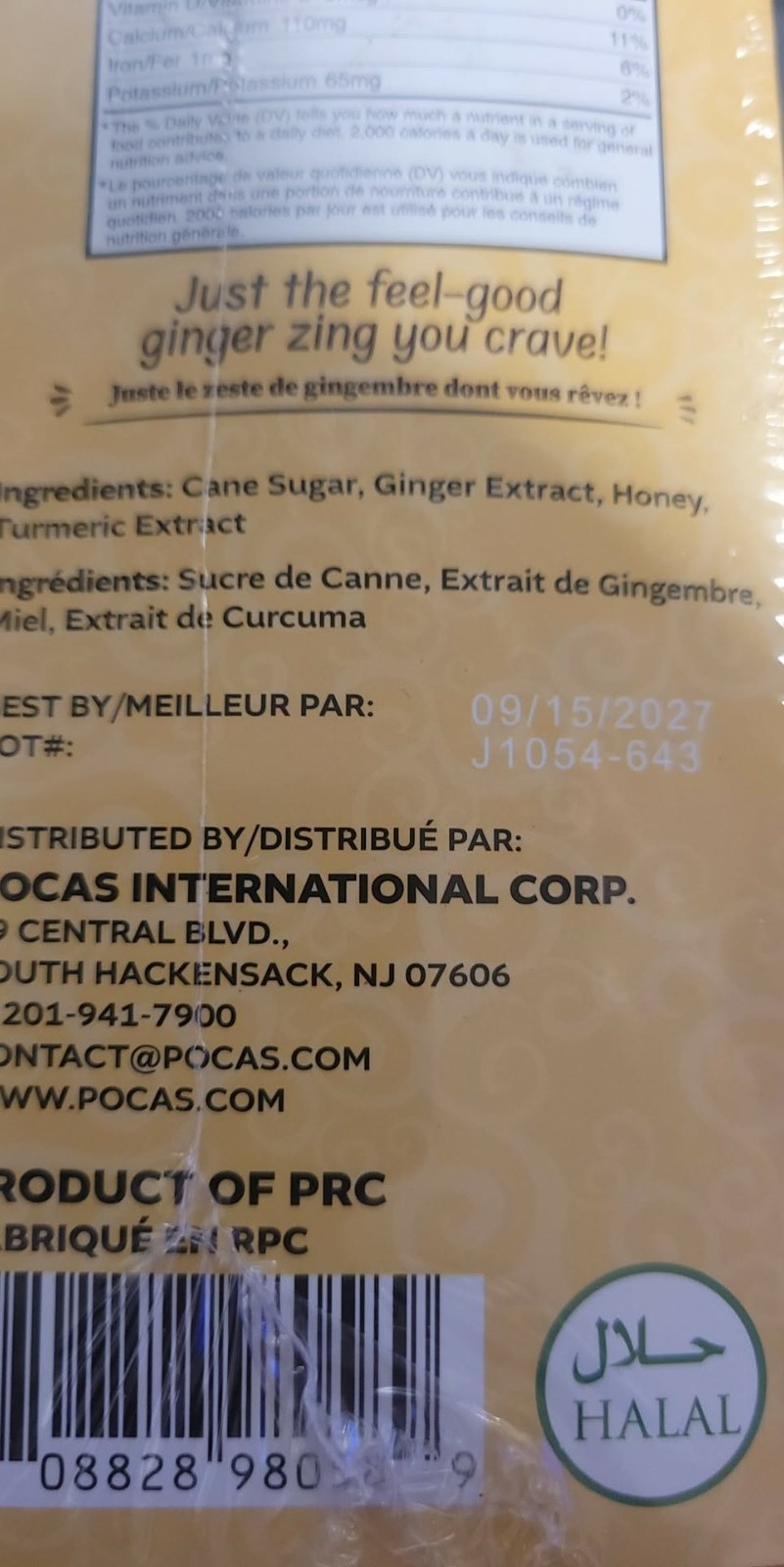 Pocas Honey Ginger Tea original Instant Honey Ginger Tea Made with Real Ginger