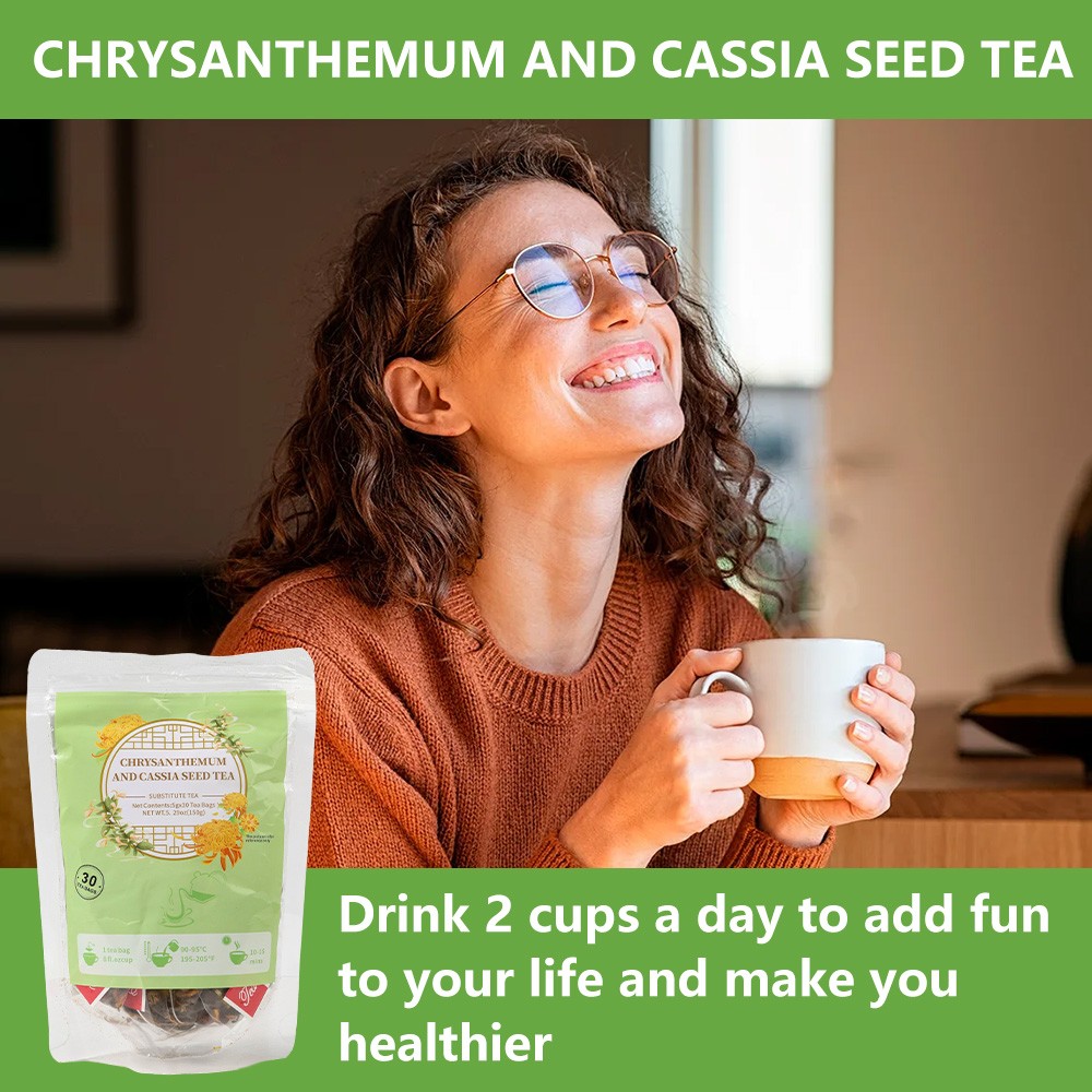 Chrysanthemum Cassia Seeds Tea Honeysuckle Wolf-Berry Burdock Root Herbal Teabag
