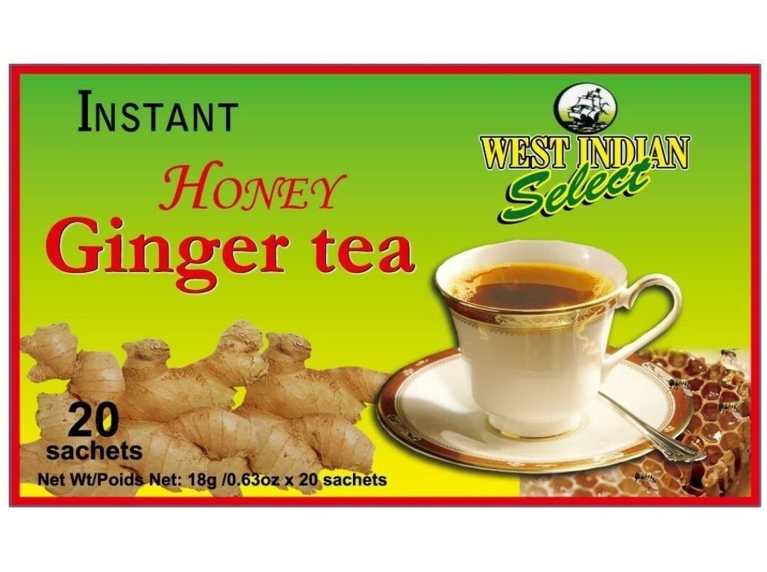 West Indian Ginger Tea Instant Honey Crystals Ginger Tea 20 sachets