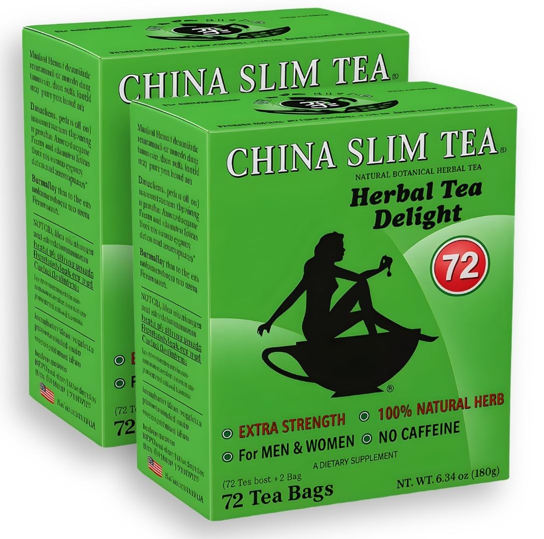 72 China Slim Tea Tea Bags Extra Strength No Caffeine