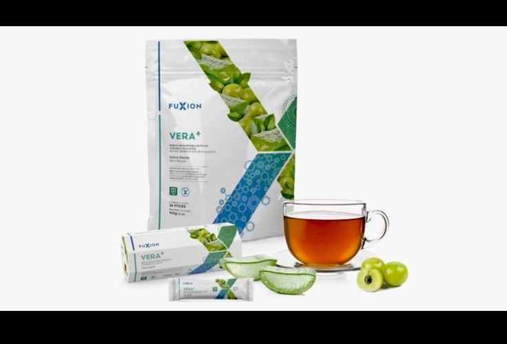 Fuxion VERA+ Herbal Tea Infusion Aloe Vera Amalaki Olive 28 Bags Clean Label