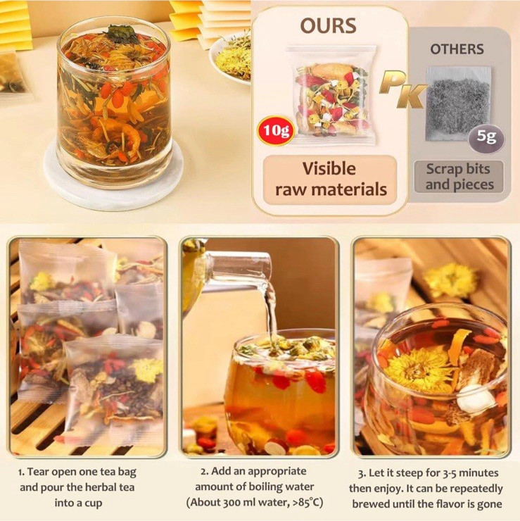 Dandelion Wolfberry Tea – Liver & Kidney Detox Herbal Tea