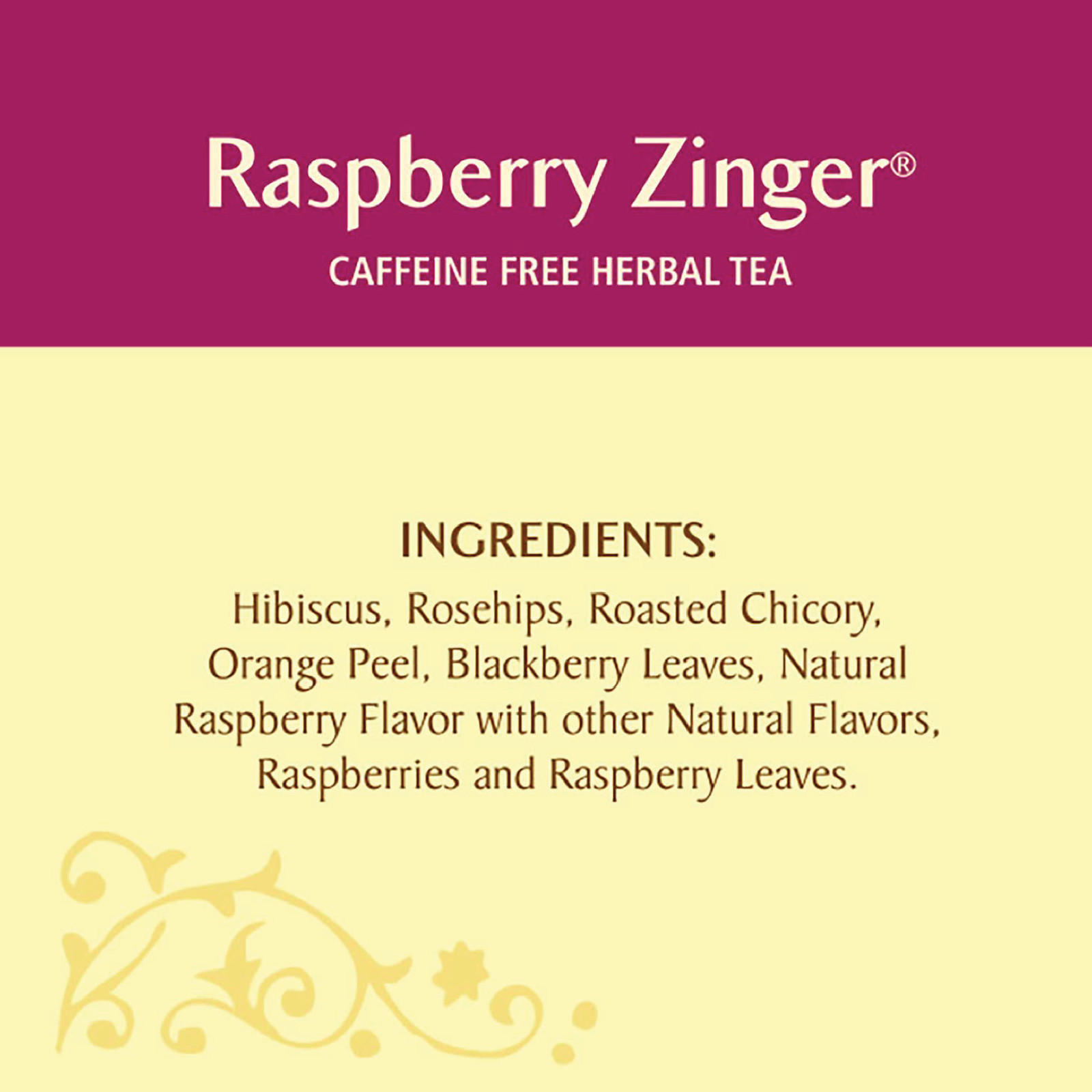 6x Boxes Celestial Seasonings Raspberry Zinger Herbal Tea | 20 Bags Each | 1.6oz