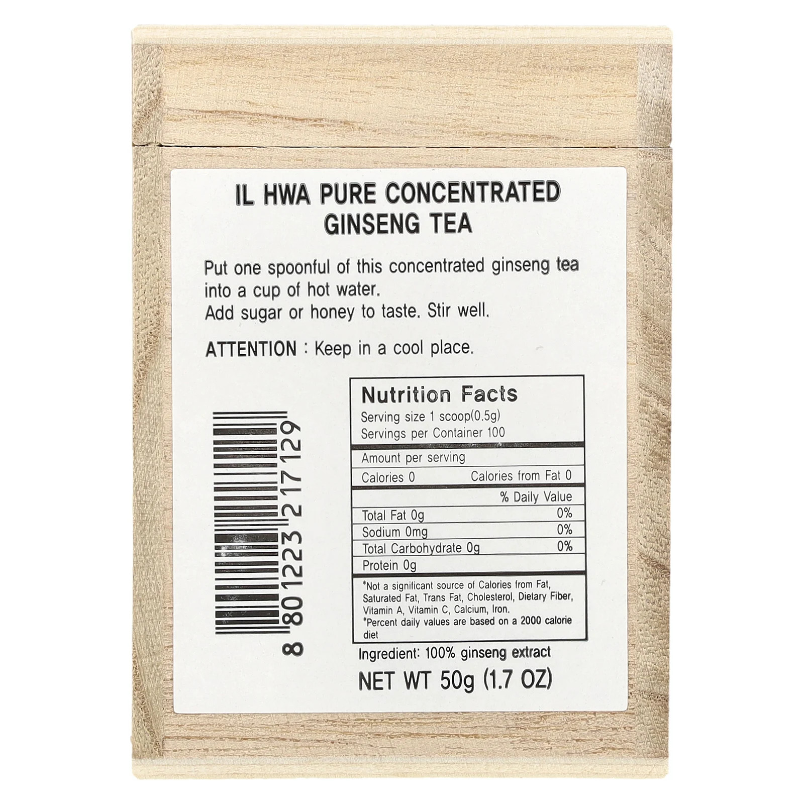 Pure Concentrated Ginseng Tea, 1.76 oz (50 g)