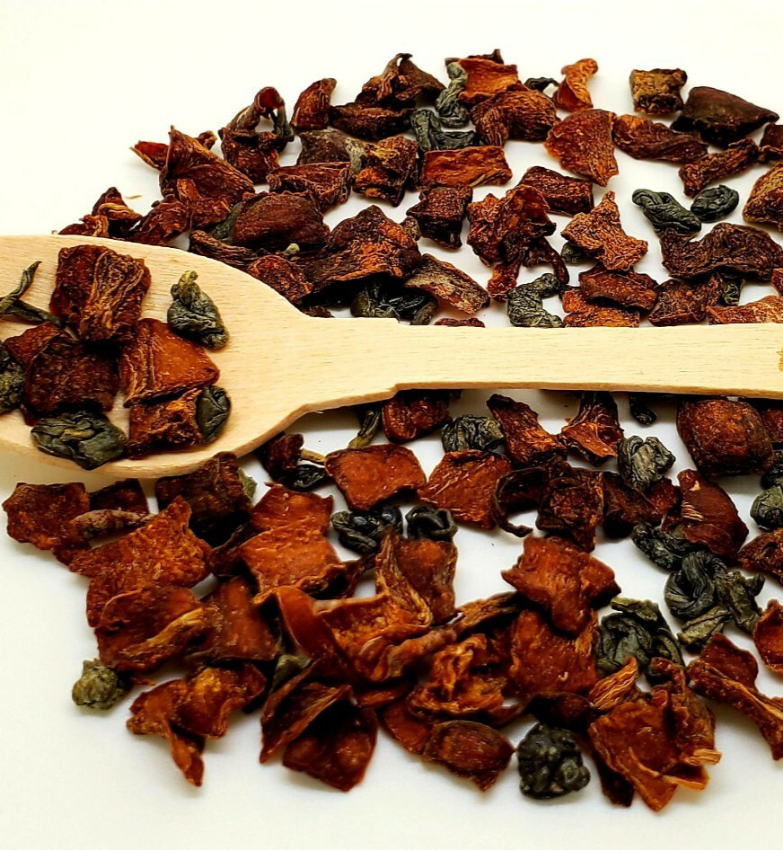 Orient Carrot Green Tea (Free Wooden Spoon & 5 Disposable Tea Bags)