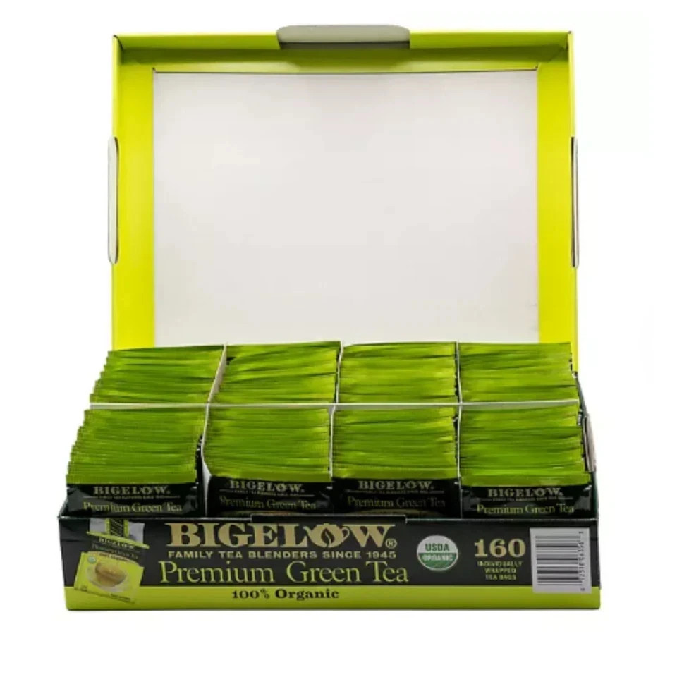 Bigelow Premium Organic Green Tea 100% original,Non GMO & Gluten Free(160 Ct.)