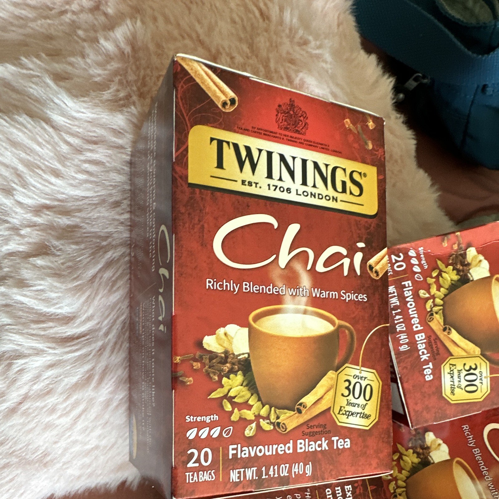 Twinings Chai Black Tea Bags, Cinnamon Cardamom Clove Ginger, 20ct 1.41oz