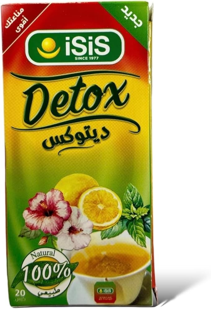 Isis 100% Organic Detox Herbal Tea Soft Drink Tea Healthy Natural 5 X 20 Bag
