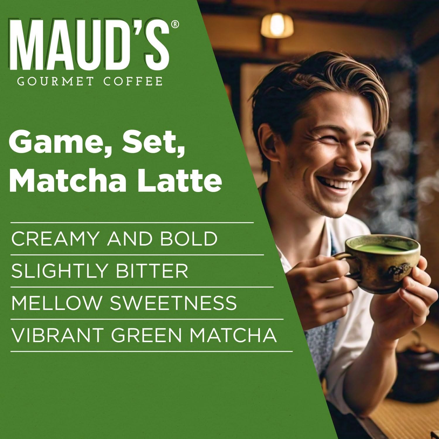 Maud’s Instant Matcha Latte Mix, Flavored Drink Mix 10 8.11 Oz (Pack of 1)