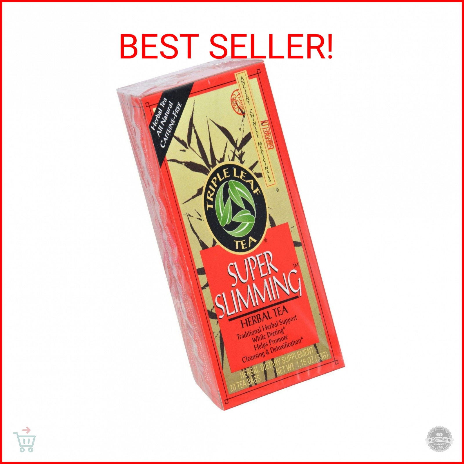Triple Leaf Super Slimming Triple Leaf Tea Bags – 20 ct, 1.4 Oz