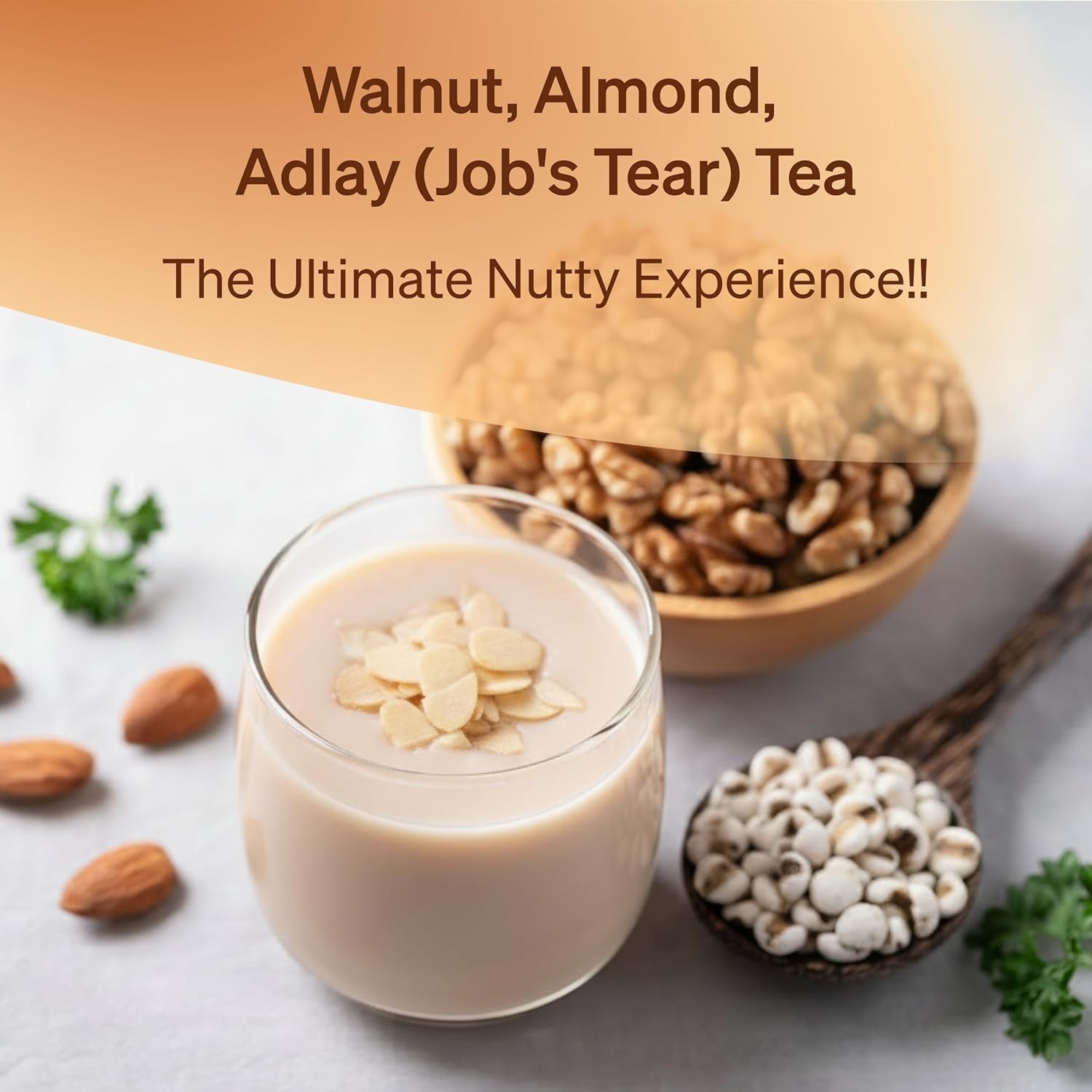 Walnut Almond Adlay Tea Drink Mix – Korean Yulmu Cha Job’s Tears Roasted Grain &