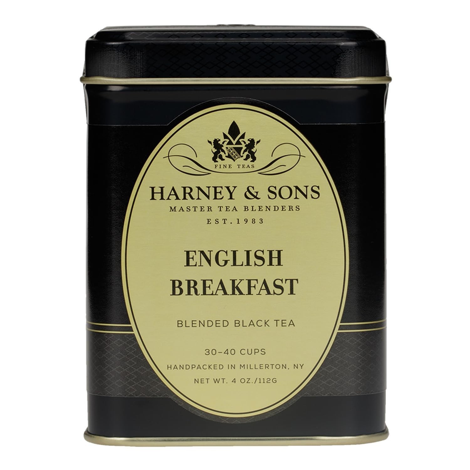 English Breakfast Loose Leaf Black Tea, 4 oz Tin, China Keemun, Bold Full-Bod…