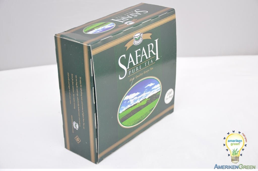 Safari Pure Organic Kenya Black Tea – 100 Enveloped Tea Bags for Perfect Brew