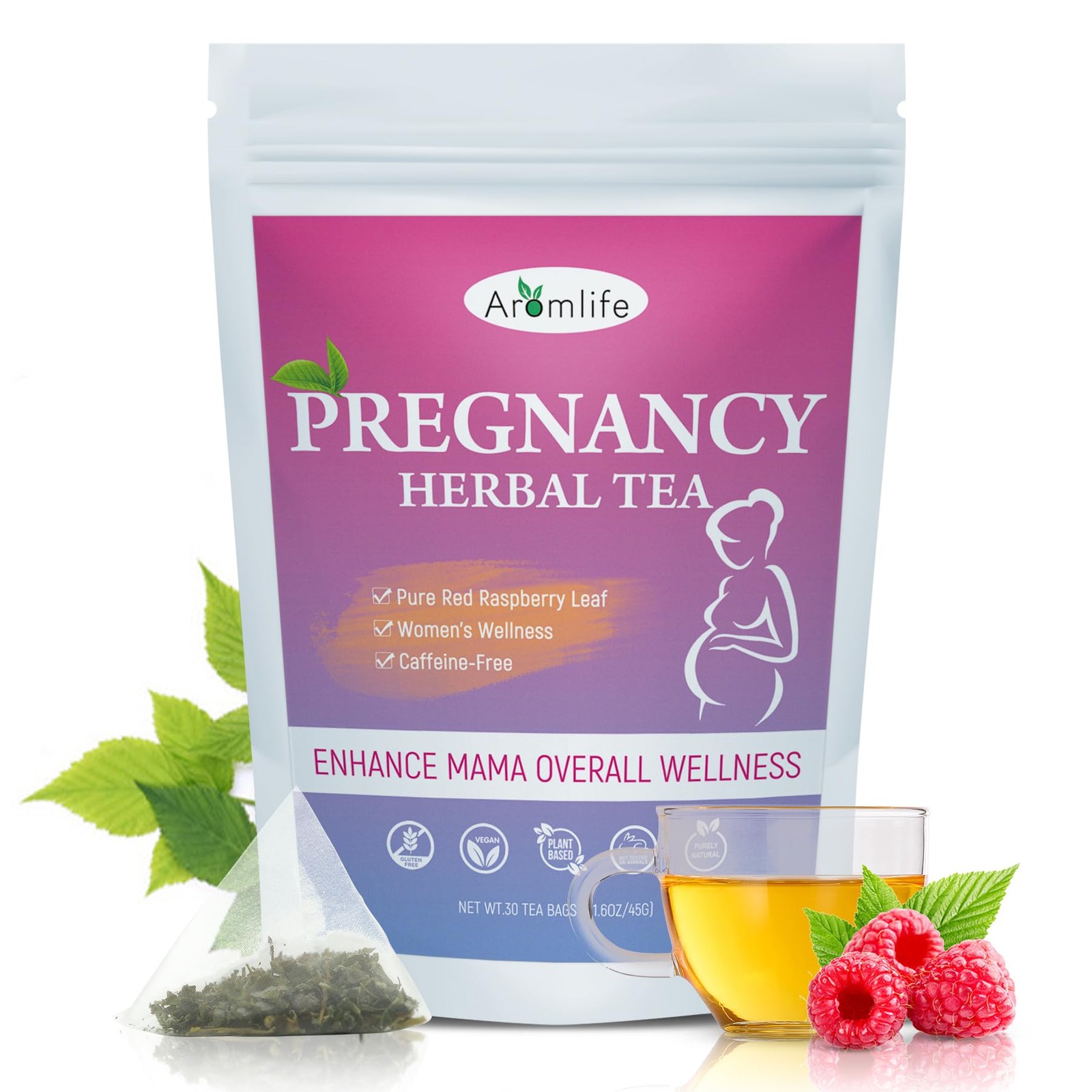 Natural Pregnancy Fertility Tea for Ovulation & TTC, Organic Pregnancy Tea fo…