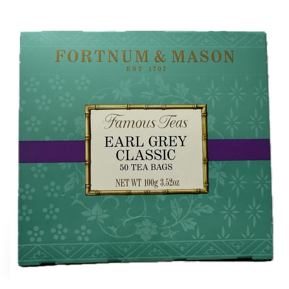 Fortnum and Mason Earl Grey Classic 50 Count Tea Bags 1 Pack
