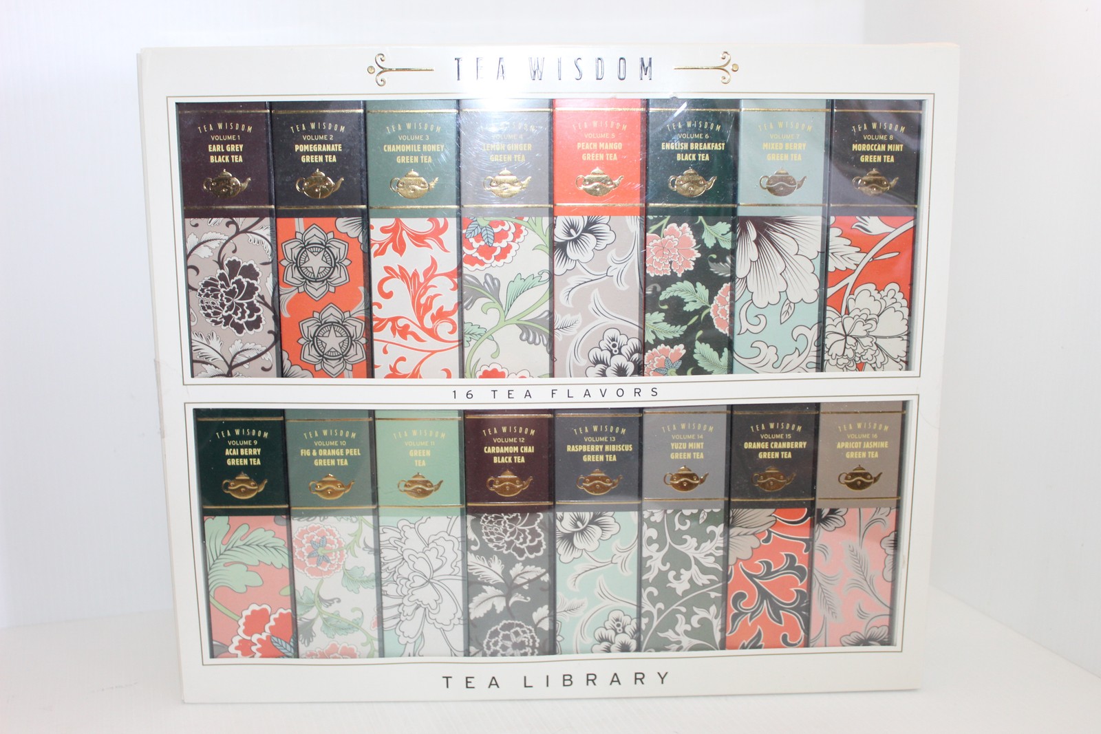 Tea Wisdom Tea Library 16 Flavors Assorted Tea Bags Gift Set 192 Count