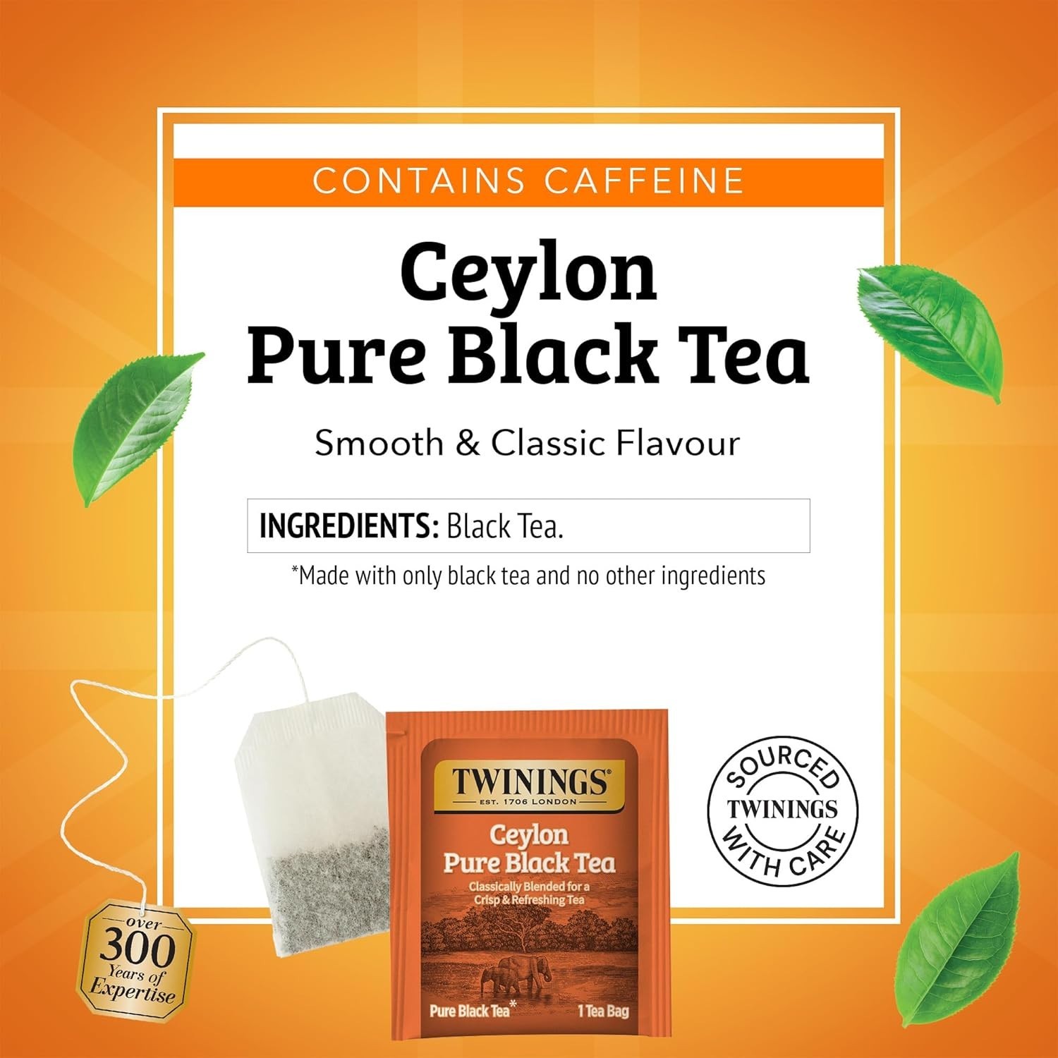 Travel-Friendly Individually Sealed Black Tea Bags