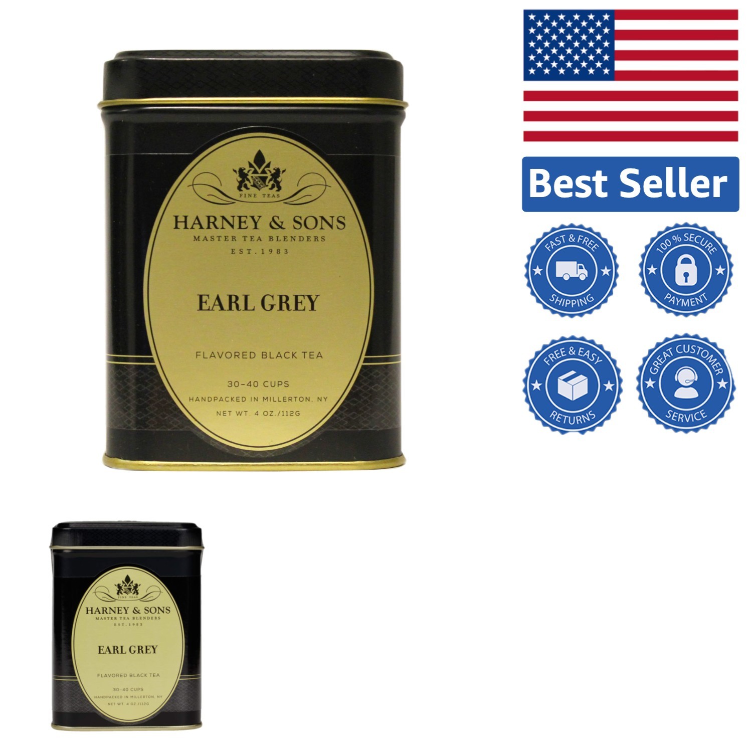 Elegant Black Earl Grey Loose Leaf Tea – 4 Ounce, Perfect for Relaxation