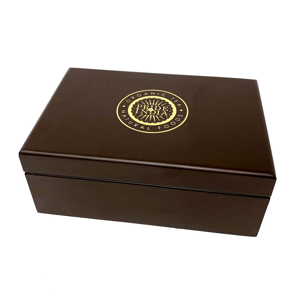 Natural Indian Tea Assortment Chest, 6 Types – 72 Tea Bags