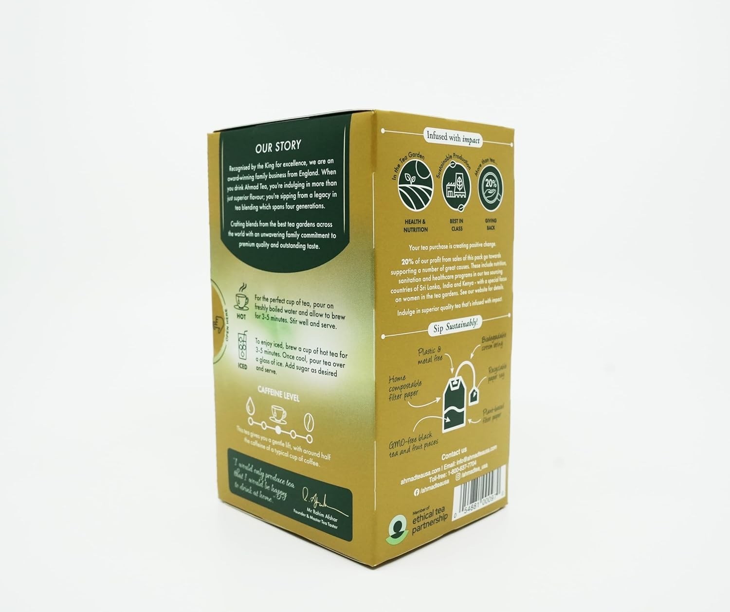 Exquisite Cardamom Black Tea Teabags – 20 Count, Heart & Immunity Boost